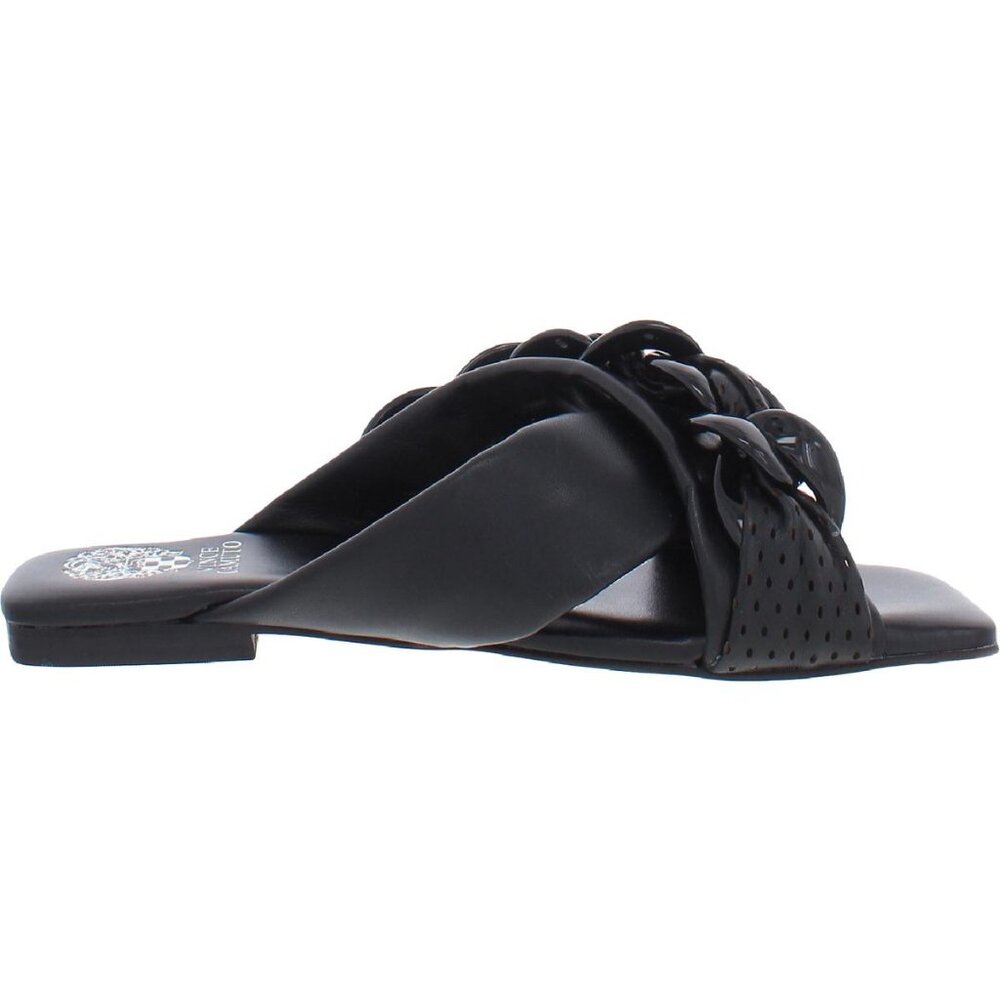 VINCE CAMUTO Azori Black Cushioned Flat Slide Sandals 6.5 M US 37 EU - Picture 5 of 8